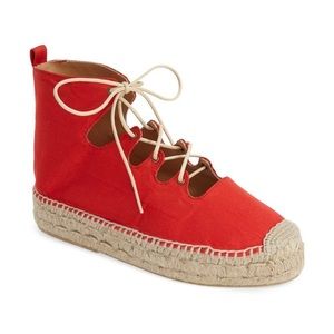 Bettye Muller Red Espadrille Shoes